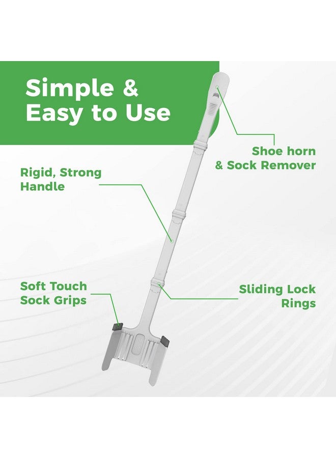 Easy To Use Products Sock Ox by Easy To Use Products, adjustable sock aid device for seniors, not for compression socks, travel-friendly for elderly with built-in shoe horn, up to 36 inches in length  - Image 3