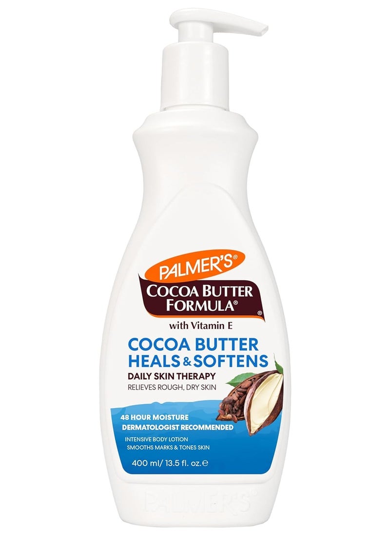 PALMER'S - Palmer's Cocoa Butter Formula Daily Skin Therapy Cocoa Butter Body Lotion for Dry Skin, Hand & Body Moisturizer, Pump Bottle, 13.5 Oz (Pack of 1) - Image 1