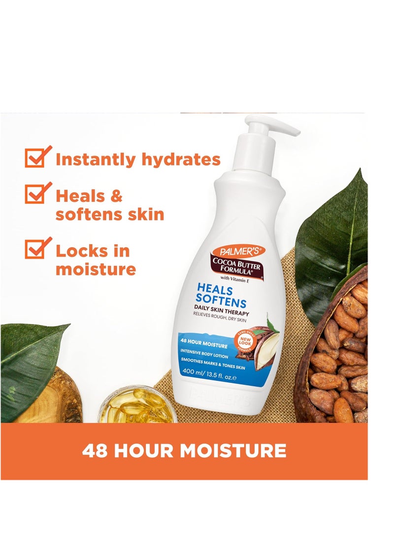 PALMER'S - Palmer's Cocoa Butter Formula Daily Skin Therapy Cocoa Butter Body Lotion for Dry Skin, Hand & Body Moisturizer, Pump Bottle, 13.5 Oz (Pack of 1) - Image 1
