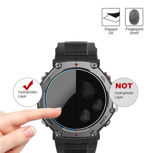 MIHENCE Screen Protector Compatible for Amazfit T-Rex 3 / T-Rex 3 Pro 48mm, 9H Tempered Glass Protective Film for T-Rex 3/3 Pro 48mm Smart Watch (3 PCS) - Image 4