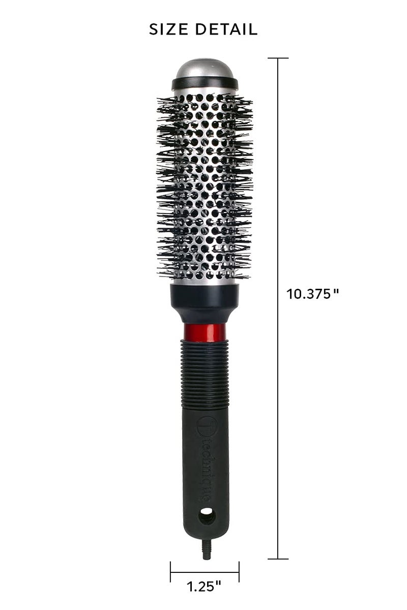 Cricket Technique Thermal Hair Brush #330 1.25â€ for Curling, and Styling â€“ Heat-Retaining Barrel with Anti-Static Tourmaline Bristles, Round Thermal Brush, Ideal for All Hair Types - Image 2