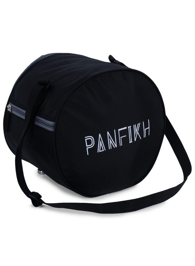 PANFIKH حقيبة كرة القدم السوداء الأنيقة من بانفيك - رفيقك المثالي لحمل معدات كرة القدم بأناقة وراحة - (أسود) - Image 1