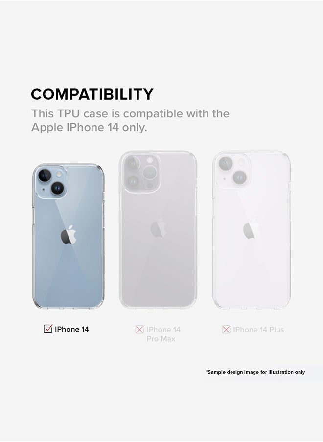 Stylizedd - Classic Clear Case for Apple iPhone 15 Hybrid Soft Case Flexible Edges Anti Drop TPU PC Gel Thin Transparent Cover [ Designed for Apple iPhone 15 ] - Pretty Stains - Image 1