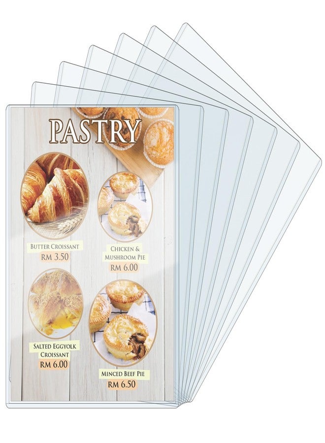 ELEMGULY Rigid Print Protectors, 7 Pack 8.5 x 11'' Plastic Rigid Paper Page Protectors, Clear Page Sheet Protectors, Hard Paper Page Sleeves for Document, Paper, Picture, Photo - Image 1
