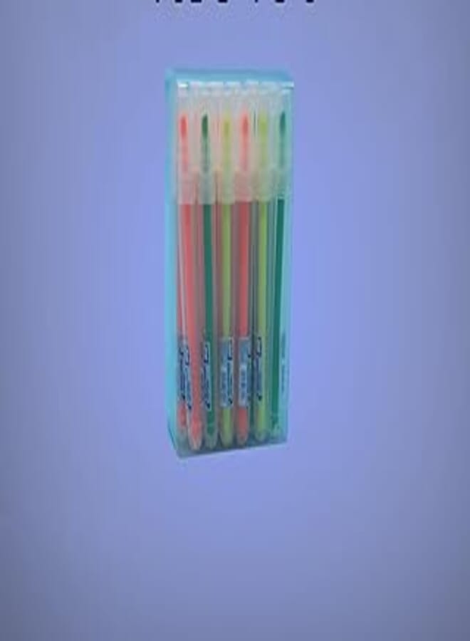 3A 701-6-5-4-3 Easy Line Phosphorescent Pen 4.5 ml pack 24 pic, Multicolor