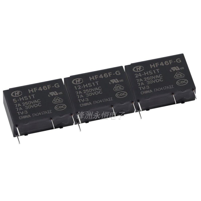HF46F G 5 HS1T 4 Pin 7A Normally Open Relay 50 Pieces Array Set 12V 24V - Image 2