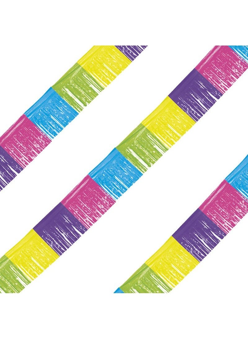 Folat Fringe Garland Multicolor Plastic 1000cm - Image 2