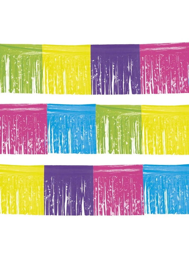 Folat Fringe Garland Multicolor Plastic 1000cm - Image 1