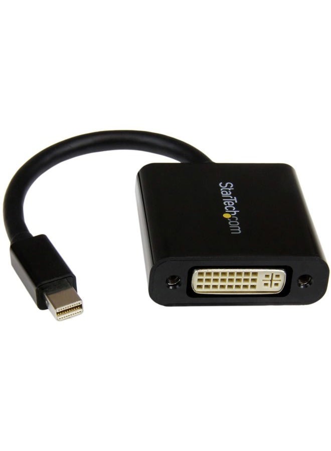 StarTech .com Mini DisplayPort to DVI Adapter - Mini DP to DVI-D Converter - 1080p Video - mDP or Thunderbolt 1/2 Mac/PC to DVI Monitor - Compact mDP 1.2 to DVI Single-Link Adapter Dongle (MDP2DVI3) - Image 1