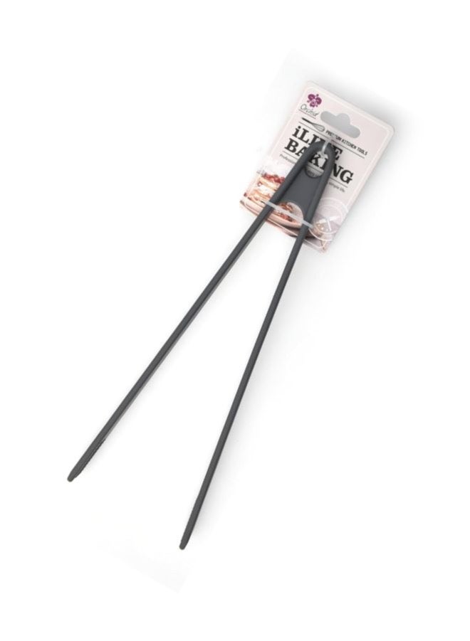 أوركيد ملقط سيليكون أوركيد 11.5 بوصة، ملقط مطبخ سيليكون مقاوم للحرارة - Image 2