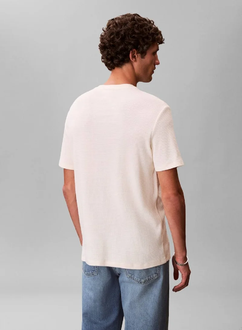 Calvin Klein Jeans Calico Classic Waffle T-Shirt for Men | Best Price UAE
