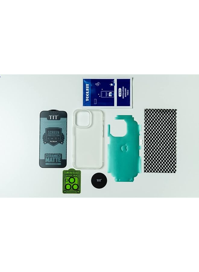 erorex Clear Iphone Phone Case Includes Screen Protector Camera Lens Protector And Magnetic Ring Shock Proof Anti Scratch All In One Iphone 13 Pro - Image 1