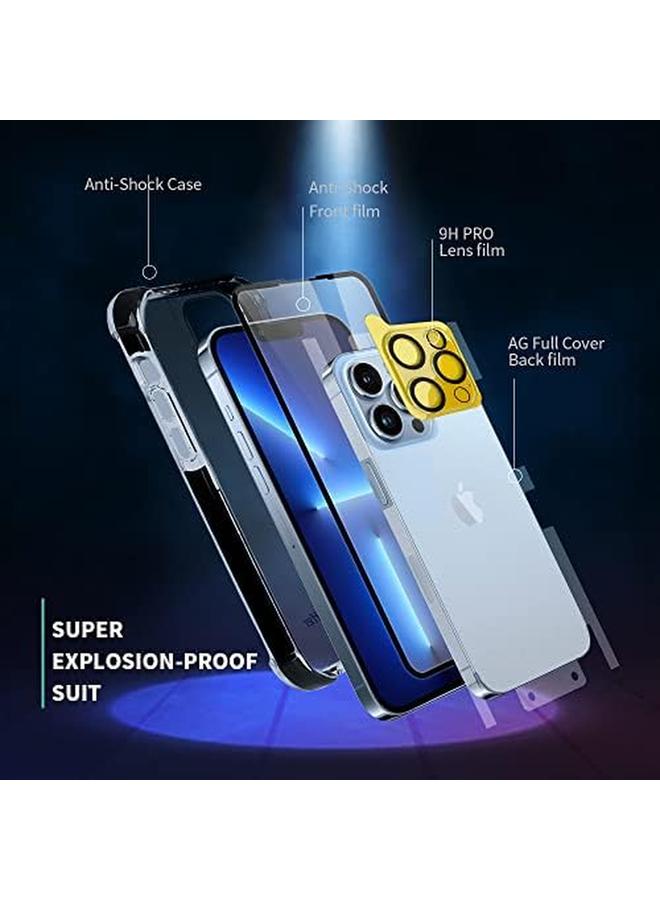 erorex Clear Iphone Phone Case Includes Screen Protector Camera Lens Protector And Magnetic Ring Shock Proof Anti Scratch All In One Iphone 13 Pro - Image 2