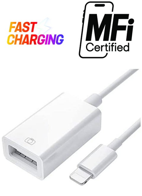 - انتقال البيانات السريع عالي الجودة OTG/USB 3.0 Super Fast Data (أبيض)
