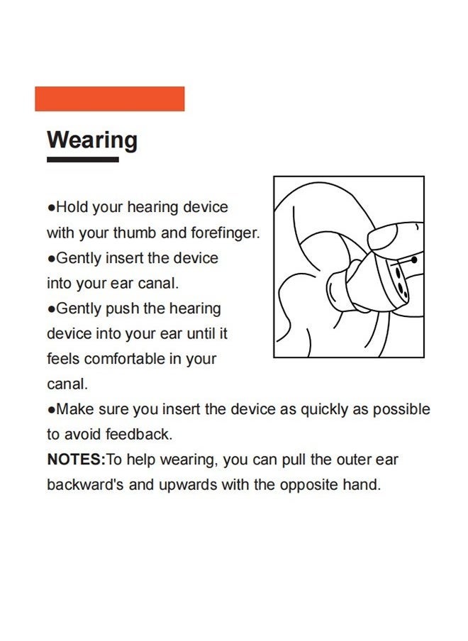 Generic - Hearing Aids, Invisible Magnetic Assistive Listening Devices, Contact Charging Box with LED Power Display (Black) - Image 1