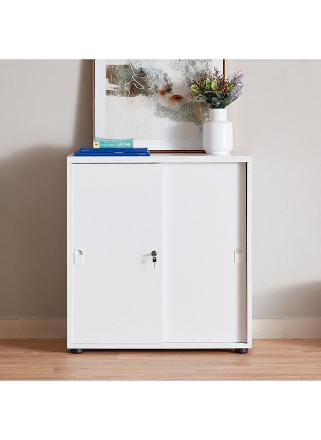 Home Box - Lisbon Sliding Door File Cabinet 40x86x79 cm - Image 1