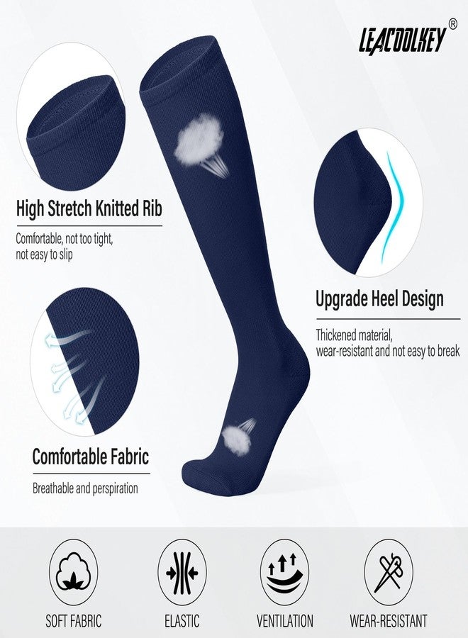 LEACOOLKEY Baseball Belt and Socks Softball Belt Socks Combo Set for Adult Men Women Navy Blue - Image 5