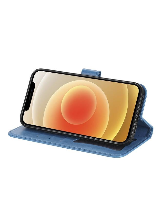 Zaboon Case For iPhone 12 Pro Max 7-petal Flowers Embossing Pattern Horizontal Flip PU Leather Case with Holder & Card Slots & Wallet & Photo Frame - Image 5