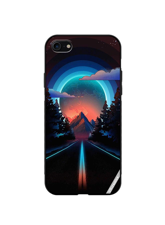 VR CREATIVE Protective Case Cover For Apple iPhone 7/8/SE 2020 Road To Paradise Design Multicolour - Image 1