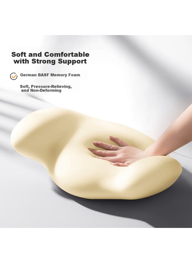 Silayi Siliye Car Lumbar Support, Ergonomic Back Cushion, Office Chair Waist Pillow, Seat Back Support, Long-sitting Aid - Image 5