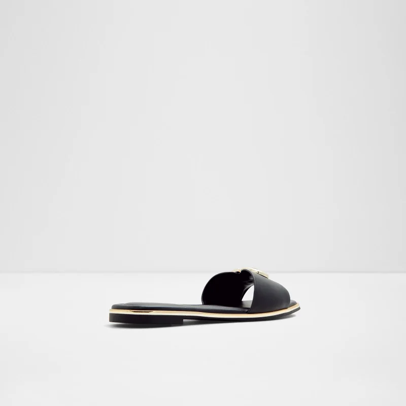 ALDO BELLENOR Metal Accent Flat Sandals
