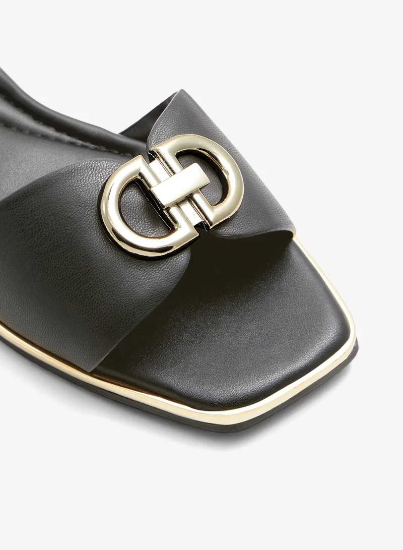 ALDO  BELLENOR Metal Accent Flat Sandals for Women | Best Price UAE