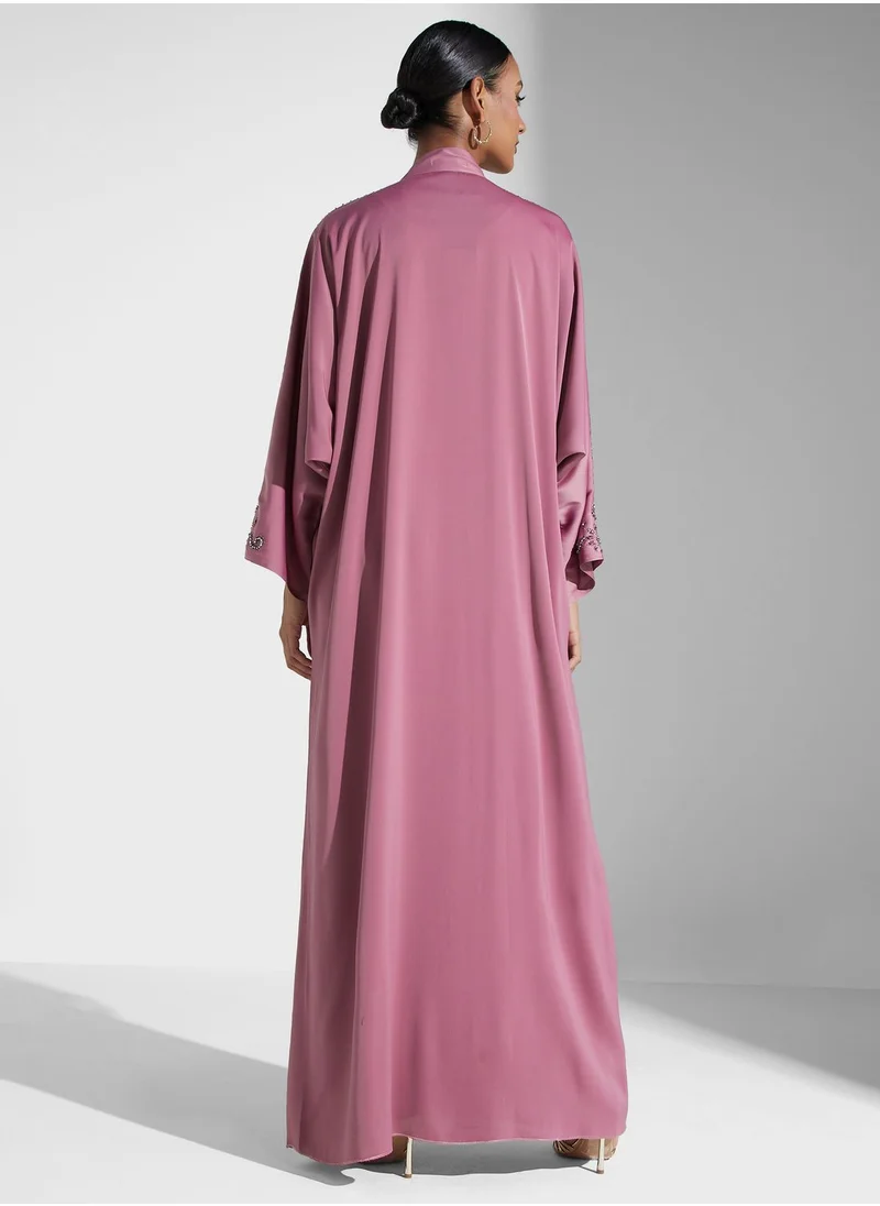 Khizana Embellished Detail Abaya