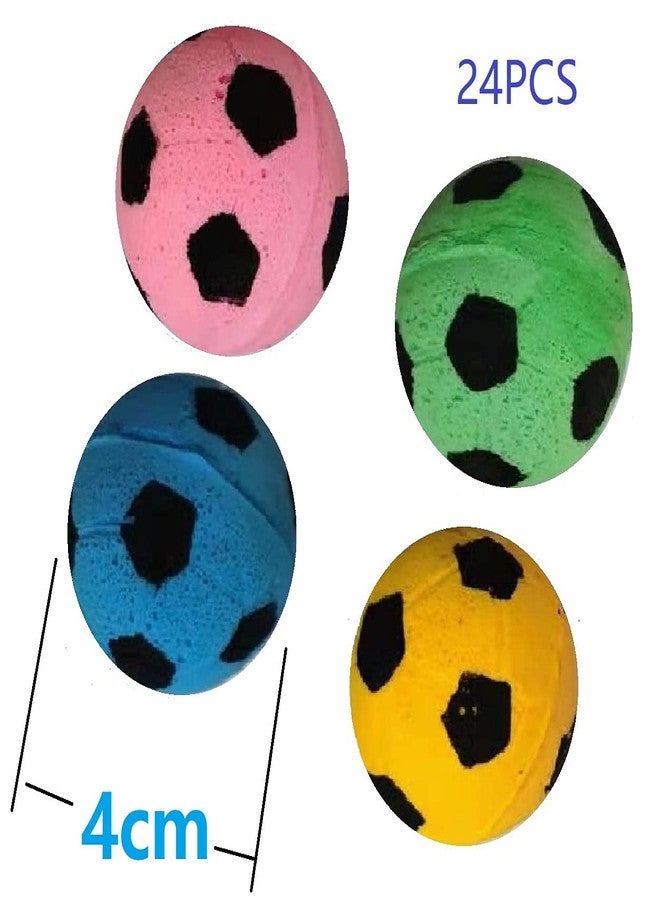 GINFH Cat Foam Ball Cat Sponge Ball Toy Cat Soccer Ball Toy Elastic Soft Foam Football (24) - Image 3