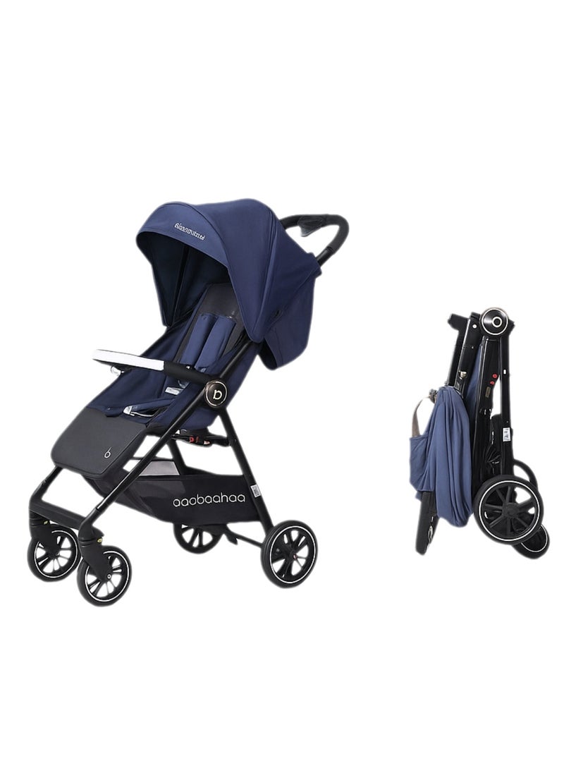 baobaohao Foldable Baby Stroller with One-Hand 3-Step Folding, All-Terrain Wheels, Reclining Backrest, and Full Canopy – Suitable for Newborn to 5 Years  - Image 1