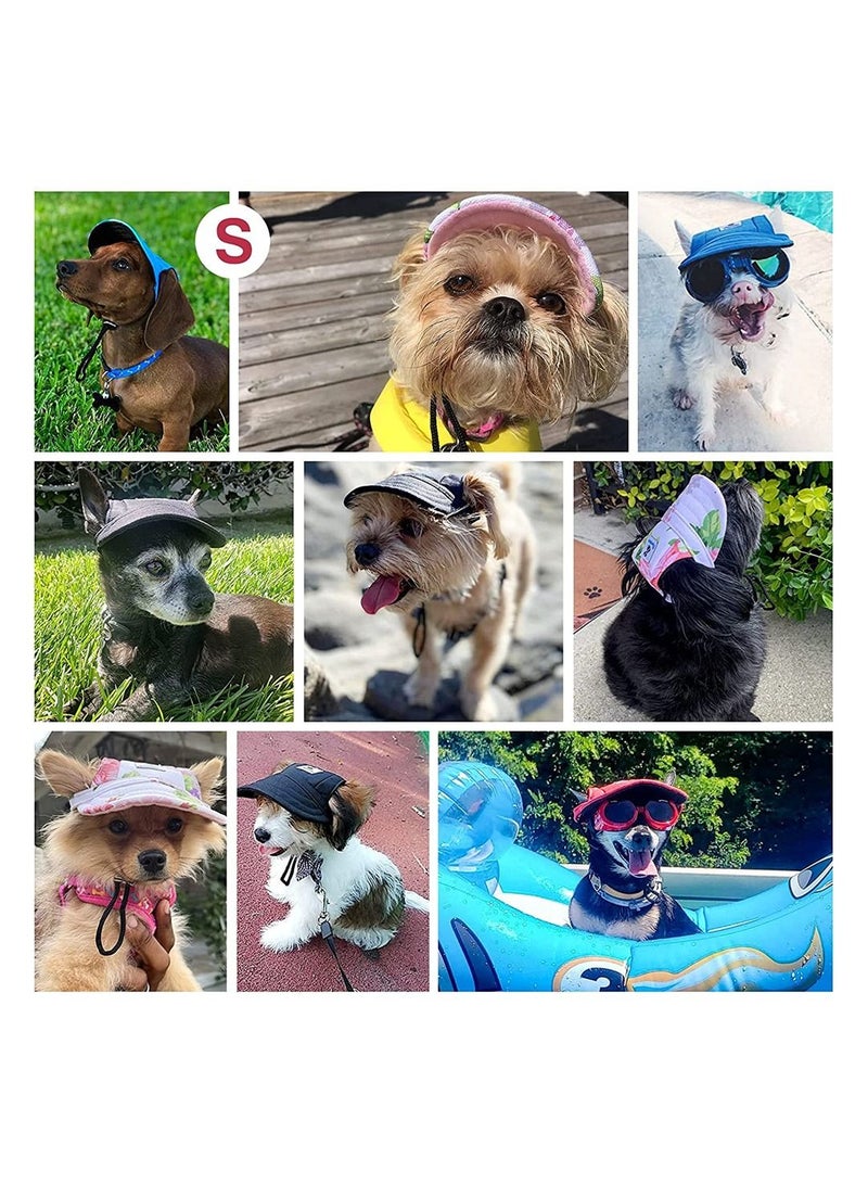 SYOSI Dog Baseball Cap, Dog Hat Dog Sun Hat Dog Trucker Hat for Small Medium Large Dogs with Ear Holes Adjustable Drawstring Breathable Waterproof Design UV Protection Outdoor All Season (Small, Black) - Image 5