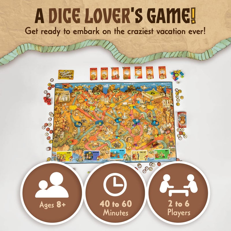 Calliope Games Running with the Bulls - Dice & Board Game - For Game Night - 2-6 Players - Image 2