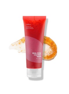 ISNTREE ISNTREE Real Rose Calming Face Mask 3.38 fl. oz. | Moisturizing Nourishing & Soothing 60% Damask Rose Water, Amino Acids Complex Hyaluronic Acid | Remove Dead Skin Cells Pore Build-ups | Korean Skin C  - Image 1