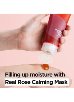 ISNTREE ISNTREE Real Rose Calming Face Mask 3.38 fl. oz. | Moisturizing Nourishing & Soothing 60% Damask Rose Water, Amino Acids Complex Hyaluronic Acid | Remove Dead Skin Cells Pore Build-ups | Korean Skin C  - Image 4