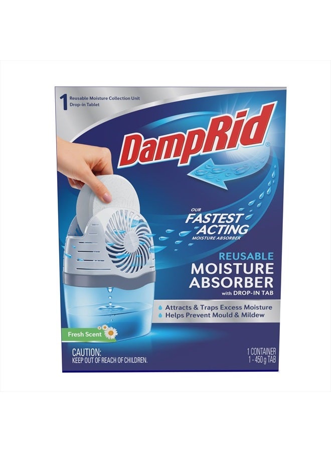 DampRid Fresh Scent Drop-In Tab Moisture Absorber Starter Kit - Image 1