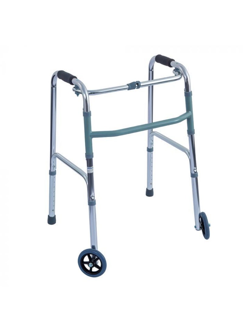WOLAID Lightweight Folding Walker With Wheels JL9125L