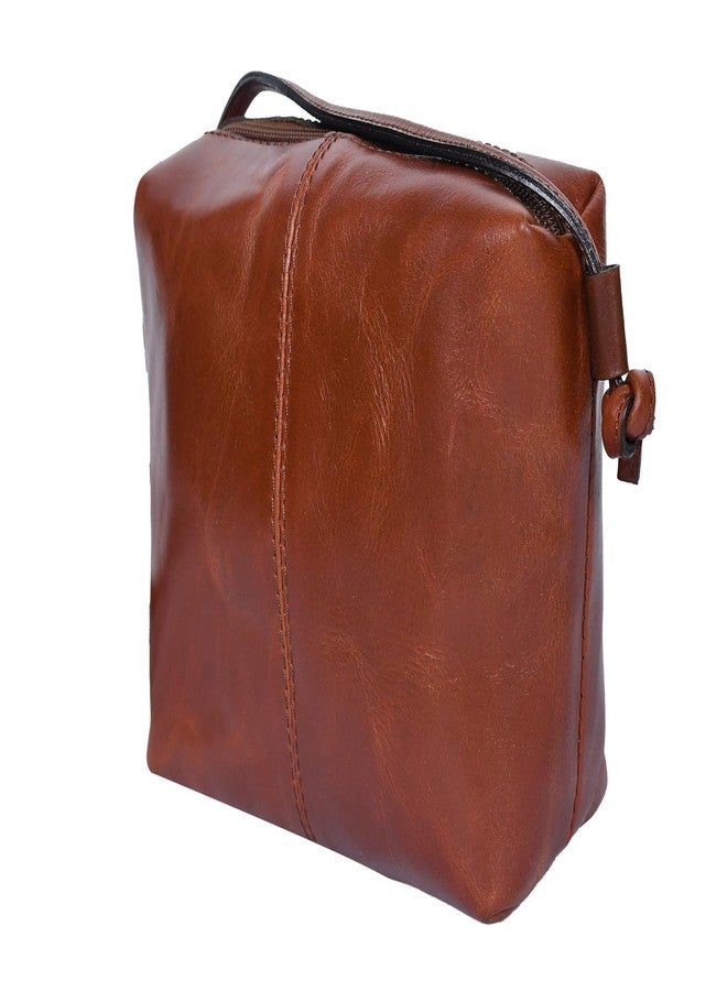 Celtic Premium Leather Crossbody Handbag with Top Zip Closure - Image 3