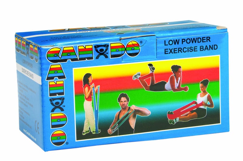 Cando 1210689 Low Powder Exercise Band Roll  6 yd Length  Blue-Heavy - Image 2