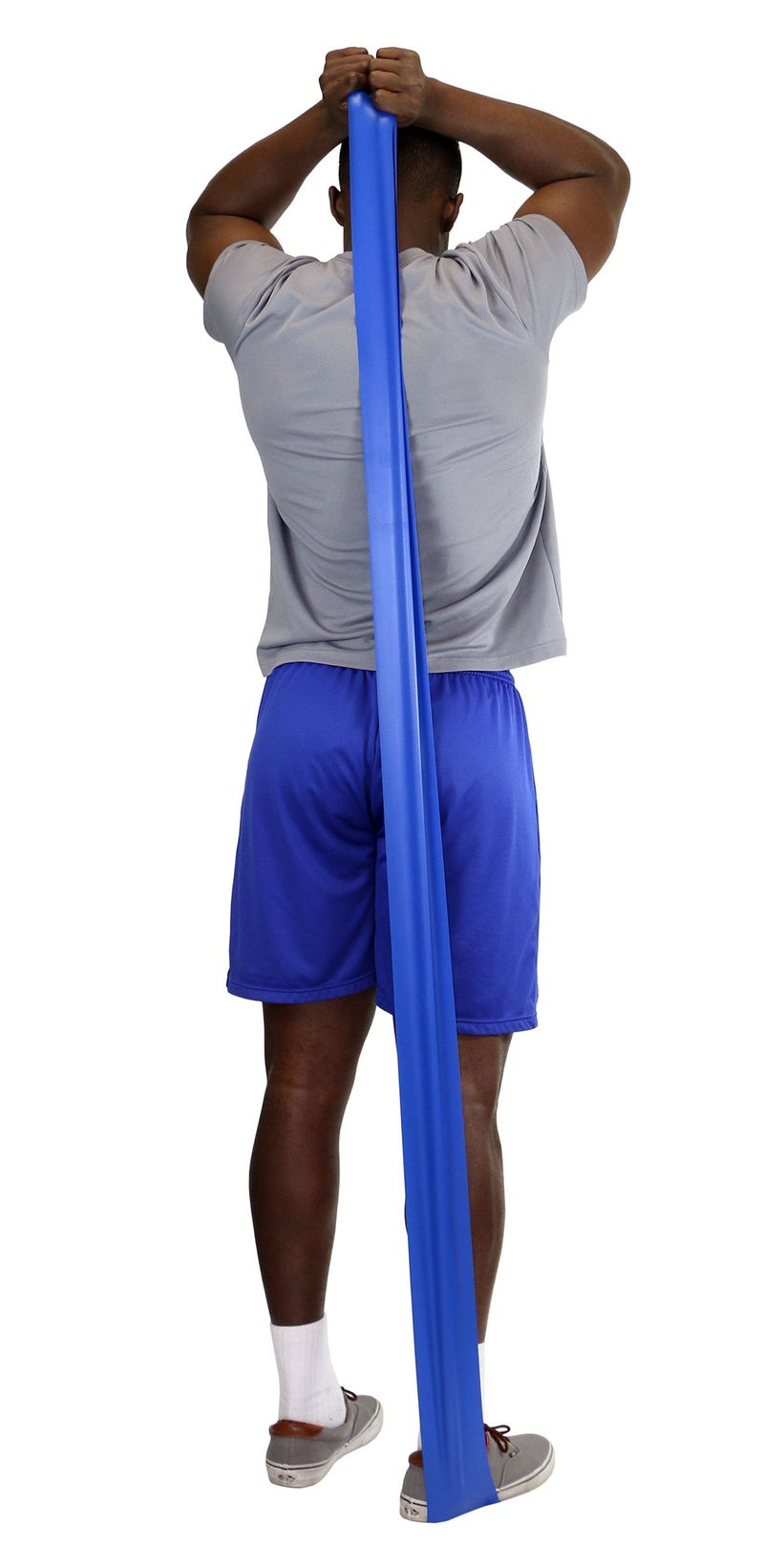 Cando 1210689 Low Powder Exercise Band Roll  6 yd Length  Blue-Heavy - Image 4