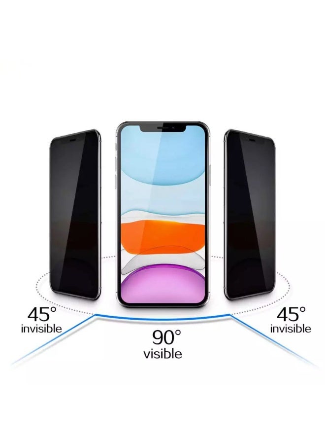ليتو واقي شاشة Lito D+ Pro عالي الدقة من الزجاج المقوى للخصوصية لهاتف iPhone 13/13 Pro واقي شاشة مضاد للتجسس - تغطية كاملة للشاشة / تركيب عالي الدقة سهل، أسود - Image 2