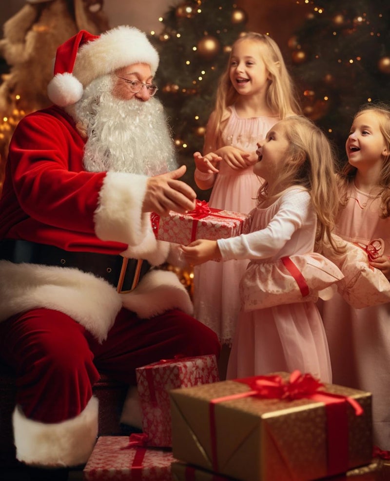 Thupmuk Santa Claus Costume for Men Deluxe Santa Costume, Professional Santa Suits Adults Men 9 Pcs Santa Oufit - Image 5
