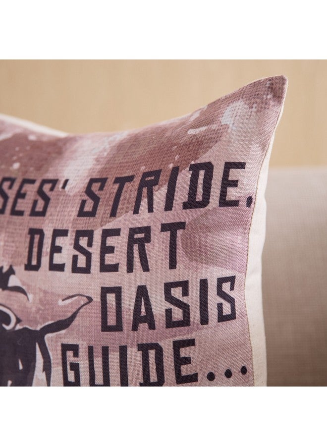 Home Box Desert Life Horse Digital Printed Cushion Cover 45 x 45 cm - Image 2