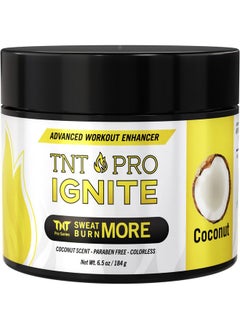 TNT Pro Series Tnt Workout Enhancer Sweat Gel: Hot Cream For Tummy Belly Firming Sweet Scent Thigh & Arm Hot Sweat Cream: Exercise Thermogenic Cream For Men & Women Skin Tightening Heat Lotion Sweet Coconut  - Image 1