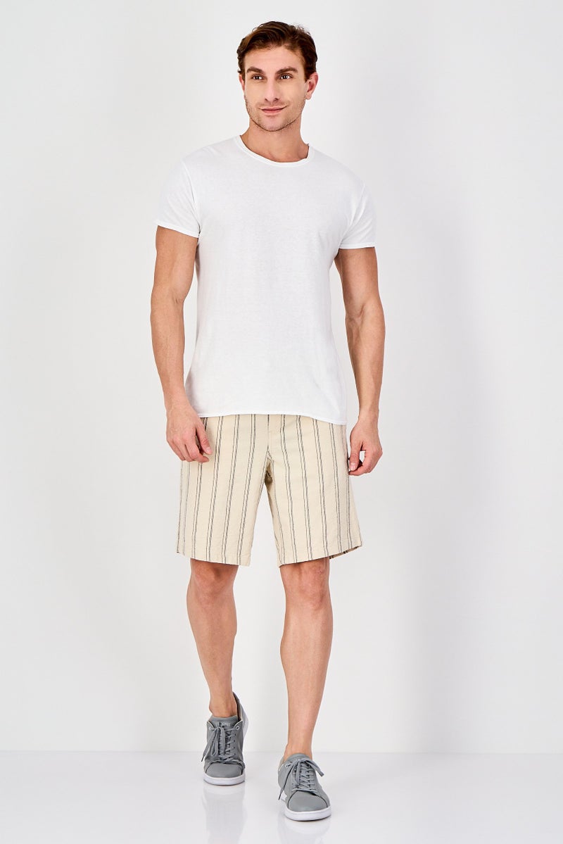 Celio Men Stripe Basic Shorts, Multicolor - Image 4