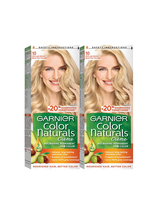 garnier كولور ناتشورالز، 10.0 أشقر فاتح للغاية، لون شعر دائم - Image 1