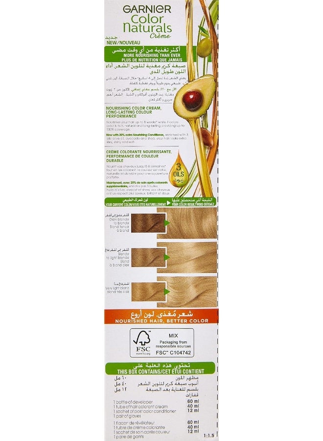 garnier كولور ناتشورالز، 10.0 أشقر فاتح للغاية، لون شعر دائم - Image 2