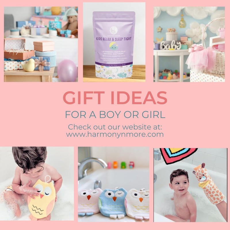 Harmony N More - Olivia The Owl Washcloth - Animal Shape Cotton Mitt - Bath Glove for Kids - Bath Towel Gloves - Cute Glove - Puppet Bath Glove (Pink, Blue) - Image 5