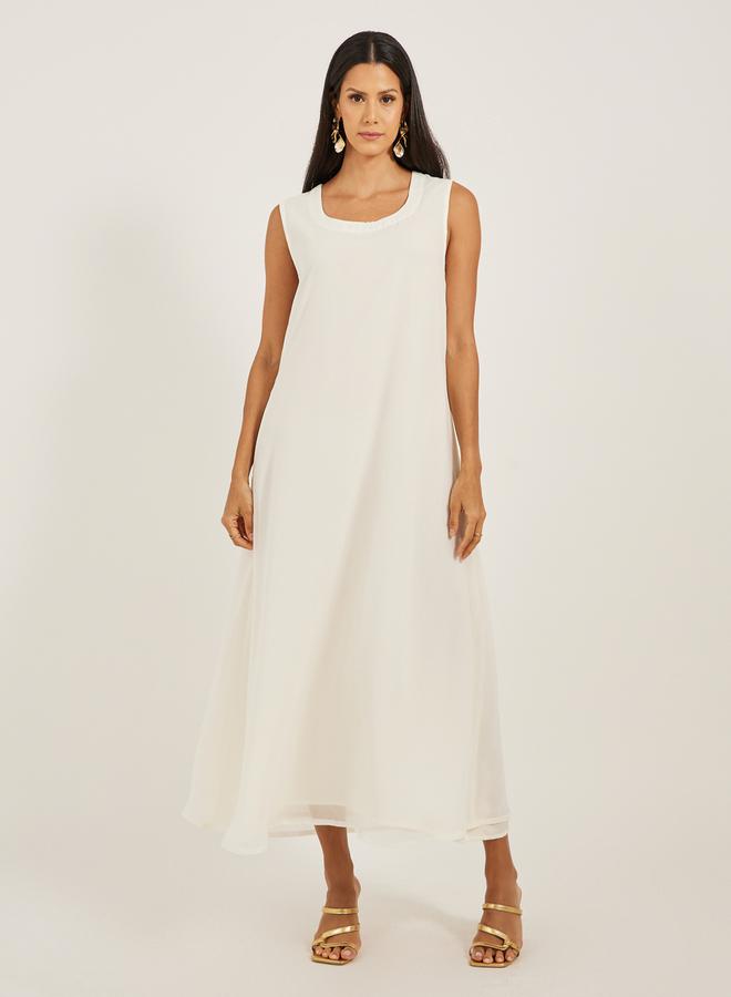 مكسيم كريشن قفطان مطرز بحزام - Image 5