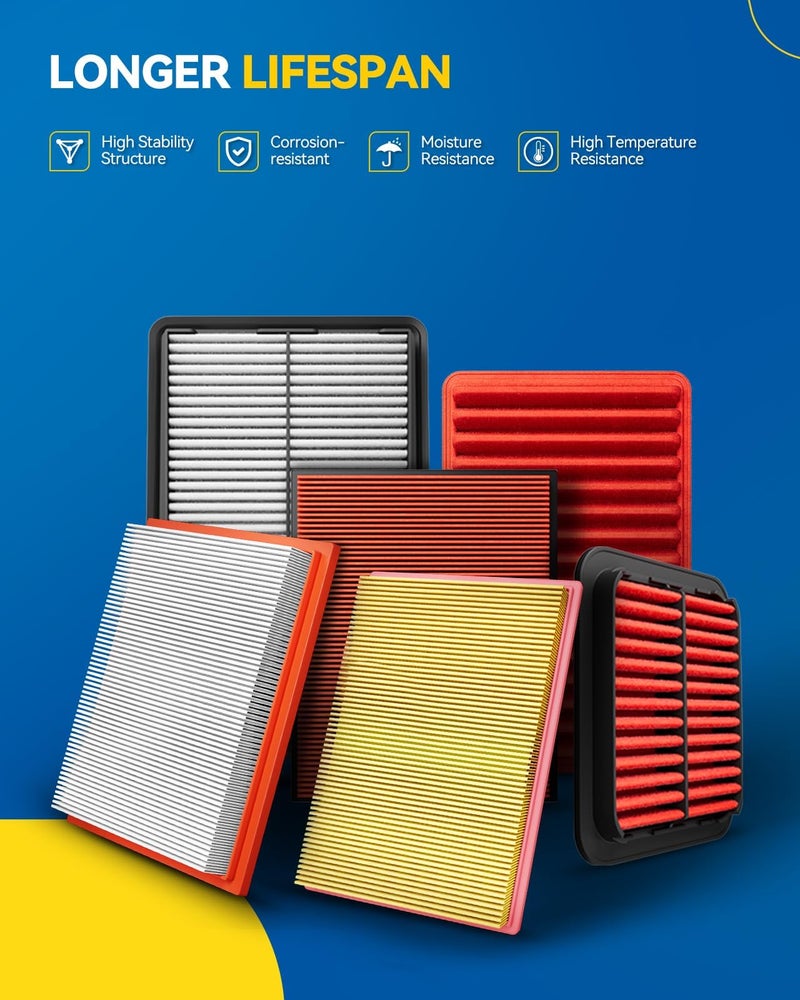 PHILTOP فلتر هواء المحرك PHILTOP CA10171 بديل لكامري 2007-2009 2.4L، كامري 2010-2017 2.5L، فينزا 2009-2016 2.7L - محرك غاز L4 - Image 5