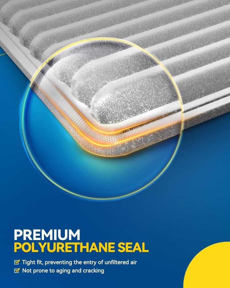 PHILTOP فلتر هواء المحرك PHILTOP CA10171 بديل لكامري 2007-2009 2.4L، كامري 2010-2017 2.5L، فينزا 2009-2016 2.7L - محرك غاز L4 - Image 3