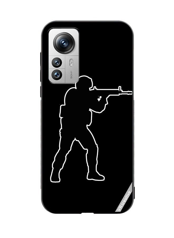 VR CREATIVE Protective Case Cover For Xiaomi 12X Black Cs Go Design Multicolour - Image 1